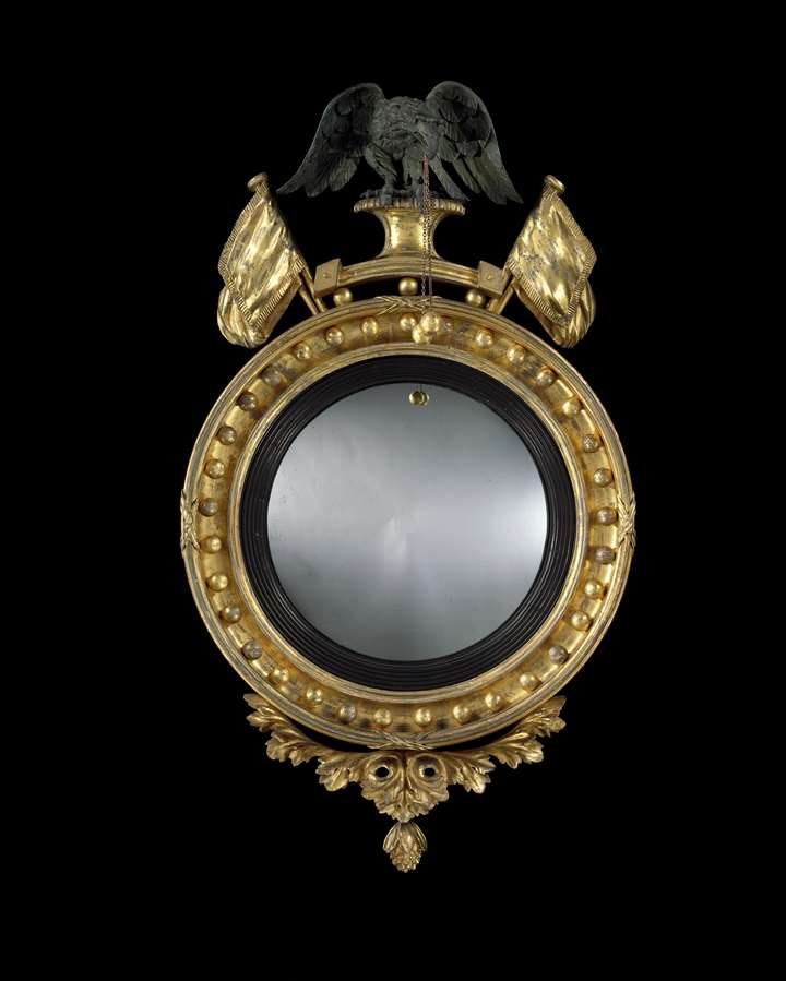 A regency convex mirror